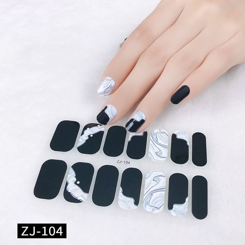 Waterproof 3D Gel Nail Stickers - Durable