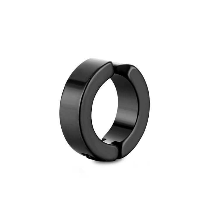 Men’s Titanium Steel Hoop Ear Clips – No-Piercing Retro Fashion Earrings