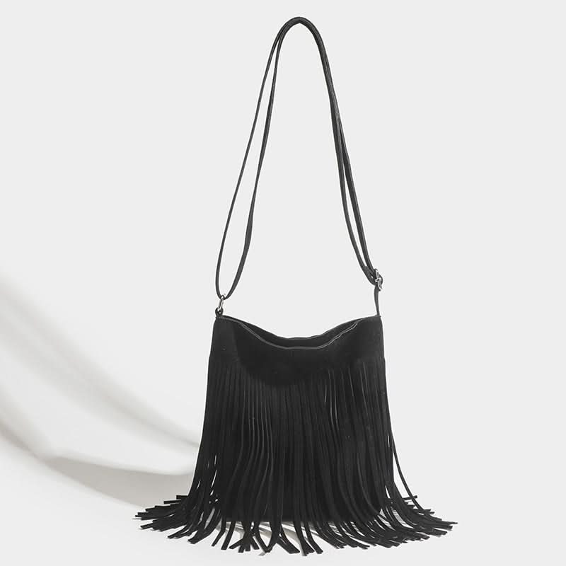 Trendy Tassel Shoulder Bag – Large-Capacity Korean Style Bag