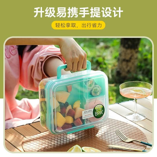 Leak-Proof Bento Lunch Box with Compartments – Container with Sauce Cup