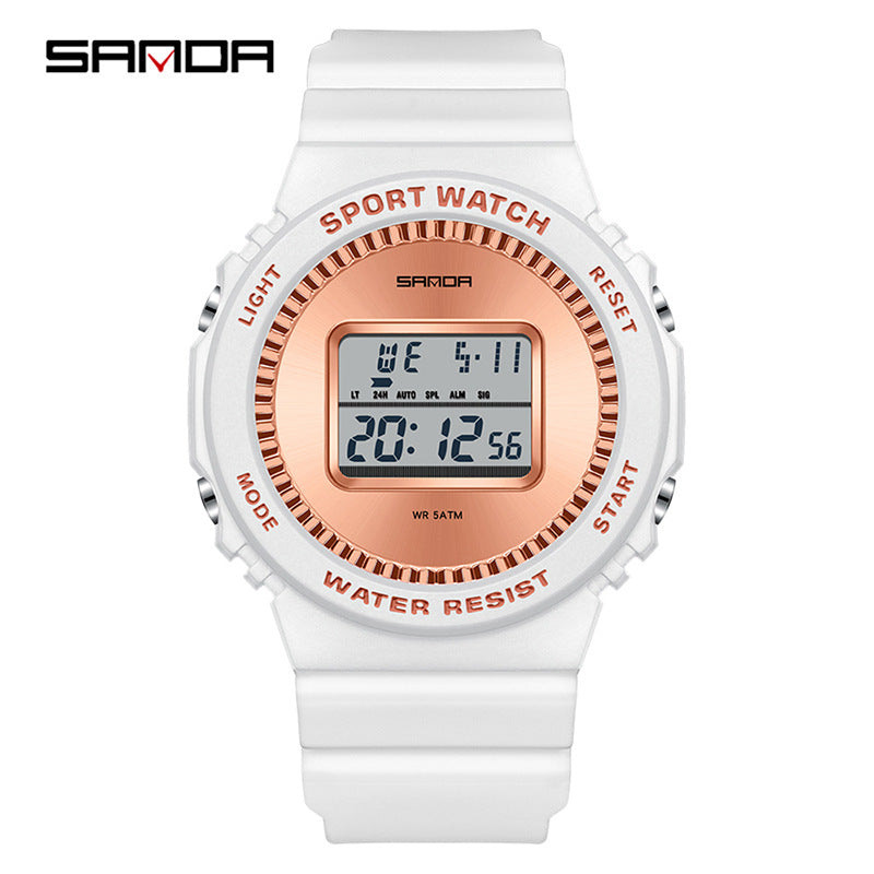 SANDA Multifunctional Digital Sports Watch – Waterproof Luminous Watch with Countdown