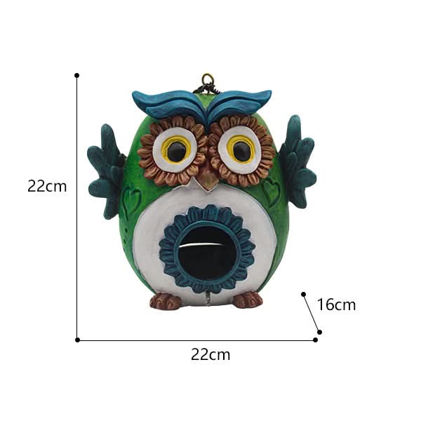 Owl Bird Feeder Garden Sculpture Ornament