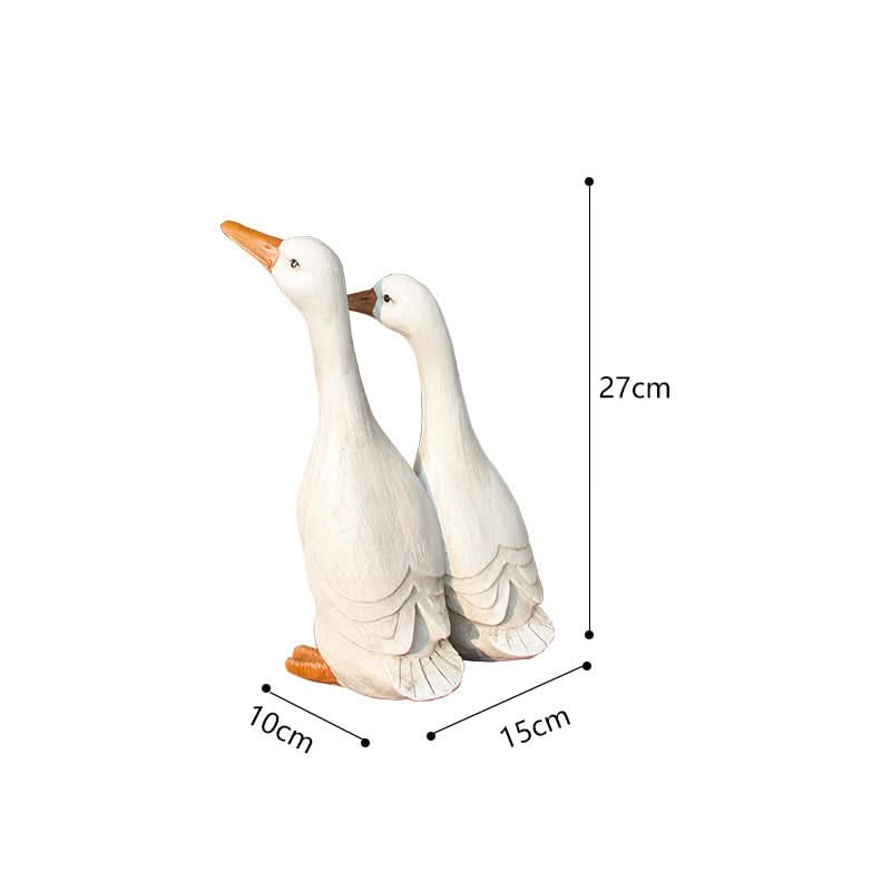 Charming Garden Sculpture Ornament - Duck Design