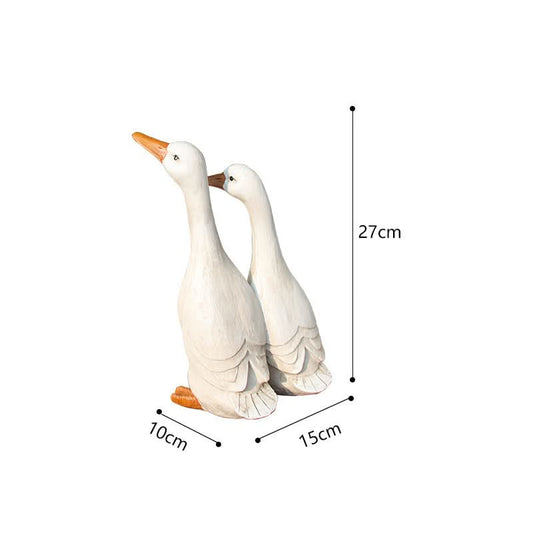 Charming Garden Sculpture Ornament - Duck Design