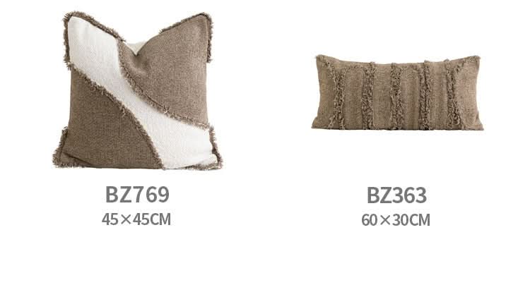 Premium Modern Wabi Style Pillow Cover - Soft Furnishing Cushion for Living Room