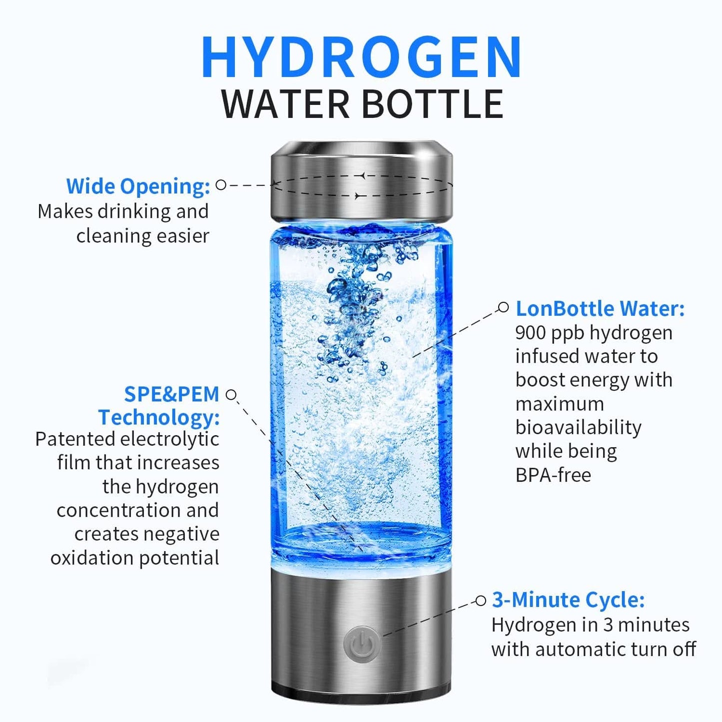 Hydrogen-Rich Water Cup for Healthy Hydration