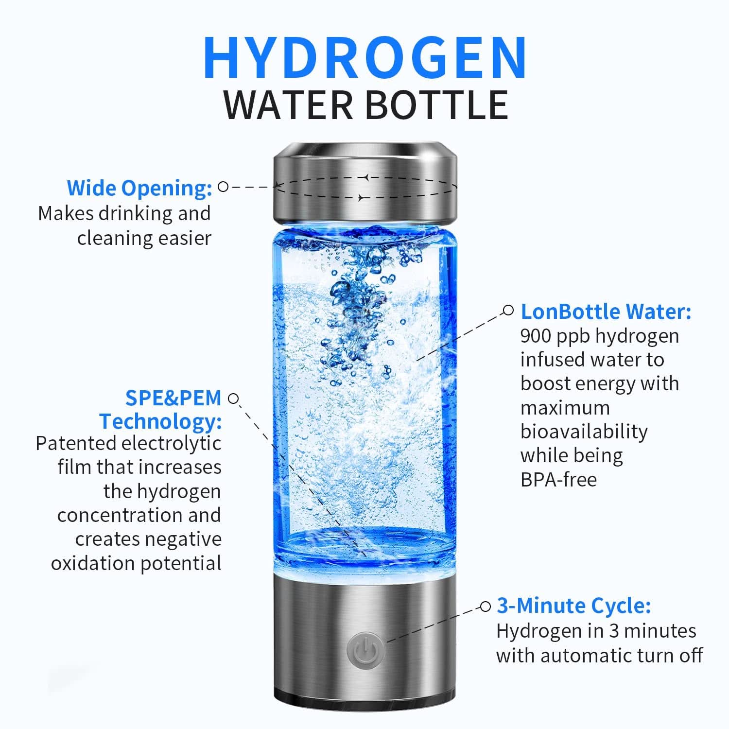 Hydrogen-Rich Water Cup for Healthy Hydration
