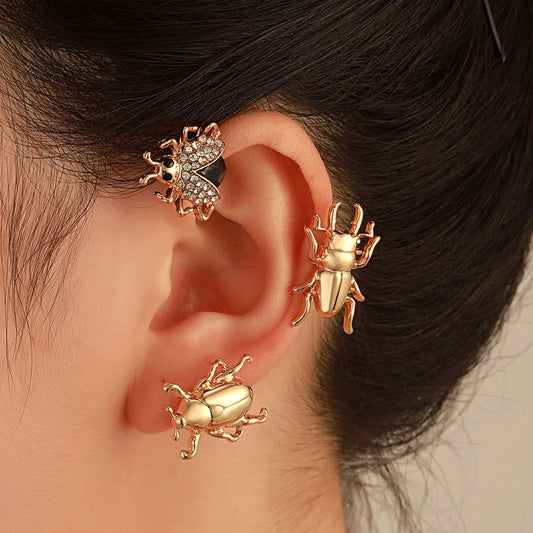 Exaggerated Insect Ear Cuff for Left Ear