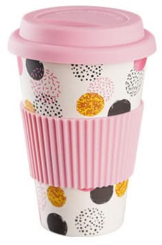 Eco-Friendly Bamboo Fiber Coffee Cup – Biodegradable, Leakproof Travel Mug (470ML)