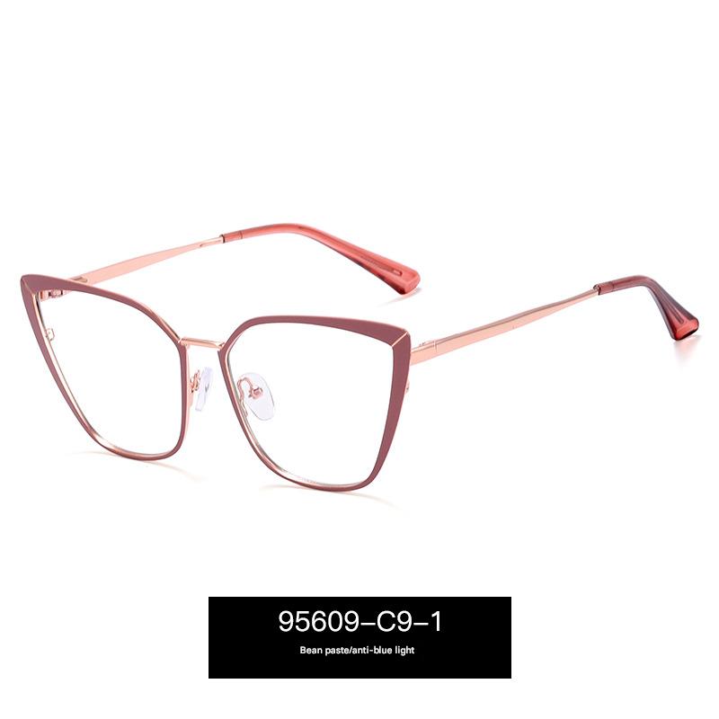 Metal Blue Light Blocking Glasses – Dual-Color Frame, Spring Temple Design
