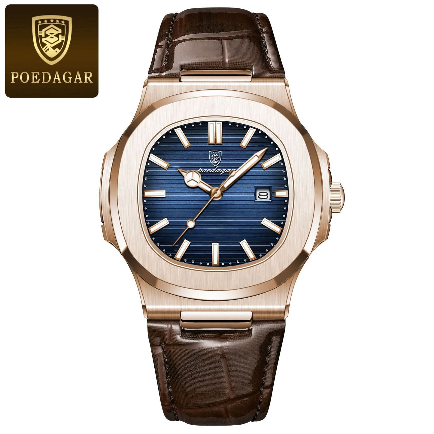 Men’s Ultra-Thin Quartz Watch, Luminous Design