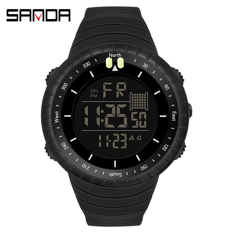 SANDA Luminous Digital Sports Watch – Waterproof Outdoor Multi-Function Men’s Watch
