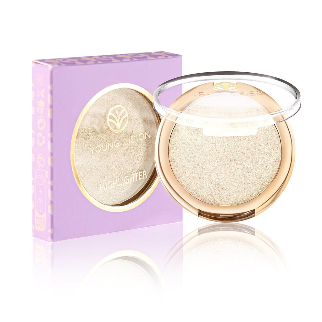 YOUNG VISION Baked Highlighter Powder – Brightening & Contouring, Polarized Glow