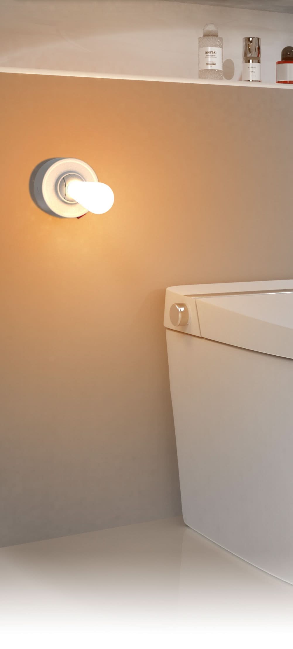 Retro Toggle Night Light with Soft Glow and Push Switch