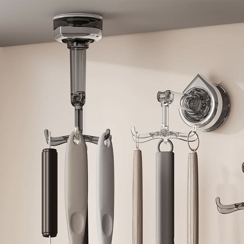 360° Rotating Suction Cup Hook – Kitchen & Bathroom Wall Mount Organizer