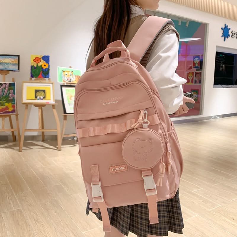 Lightweight School Backpack for Teens – Large Capacity Oxford Bag
