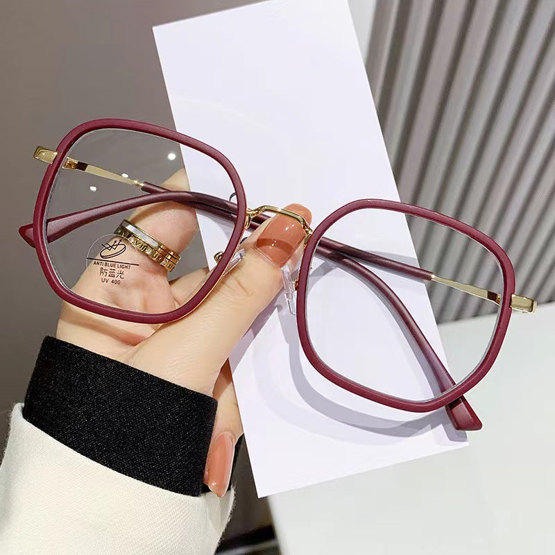 Women’s Elegant TR90 Anti-Blue Light Glasses – Full Frame Eyewear for Big Faces