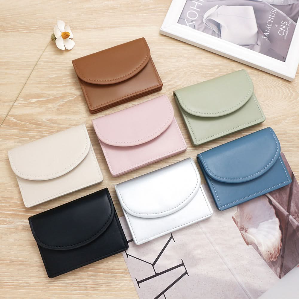 Slim Macaron Coin & Card Holder – Compact Wallet