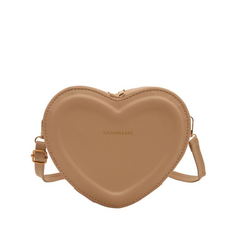Trendy Heart-Shaped PU Shoulder Bag for Women