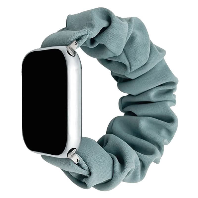 Scrunchie Apple Watch Band – Soft Silk Fabric Elastic Strap for 38mm-45mm (Only Strap)