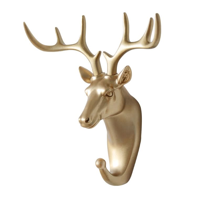 Punch-Free Animal Head Wall Hook – Decorative Deer Head Sticky Hanger