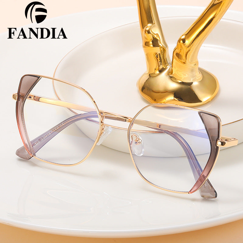 Women’s Polygon Blue Light Blocking Glasses – TR90 Full Frame Eyewear