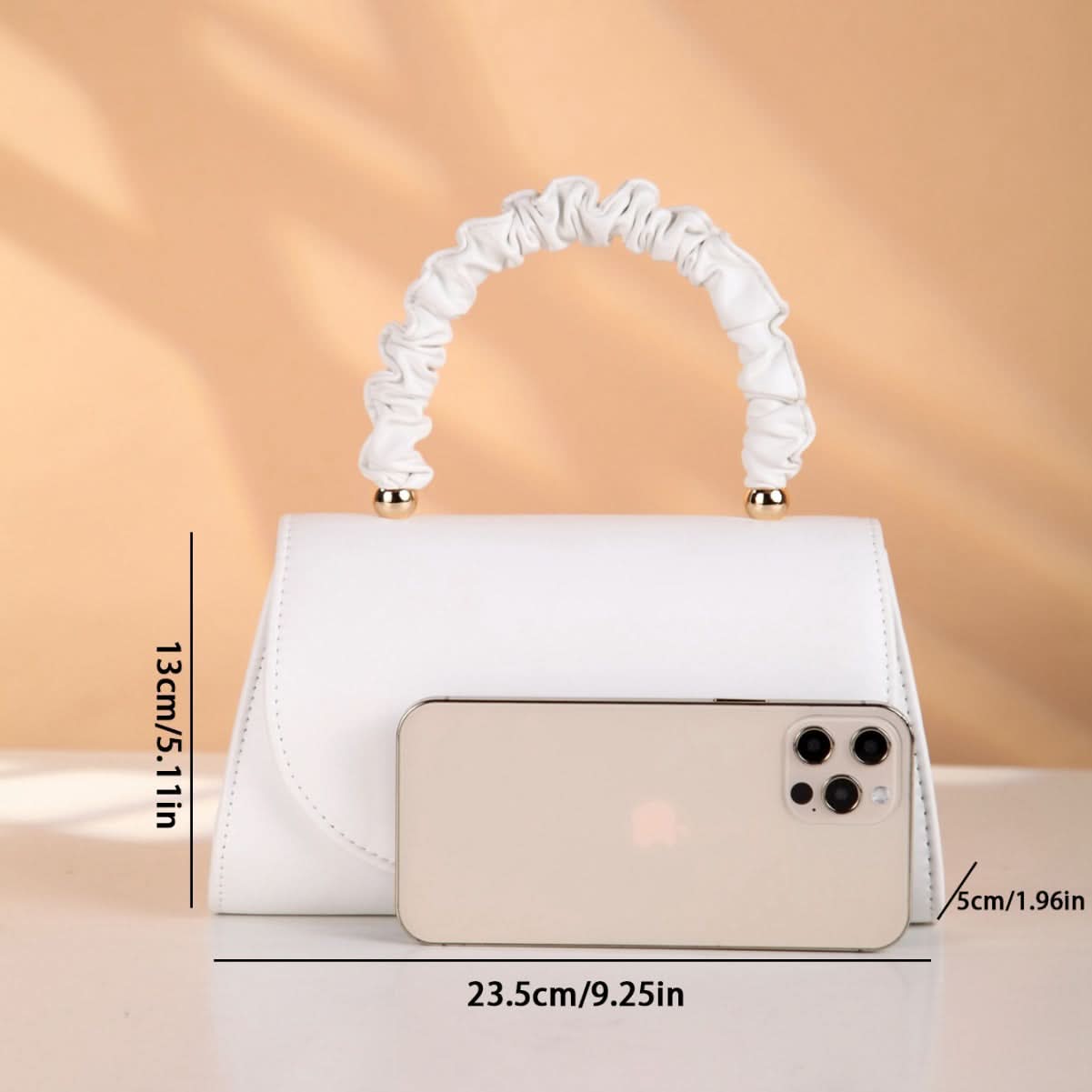 Women’s Fashion PU Hand Bag – White