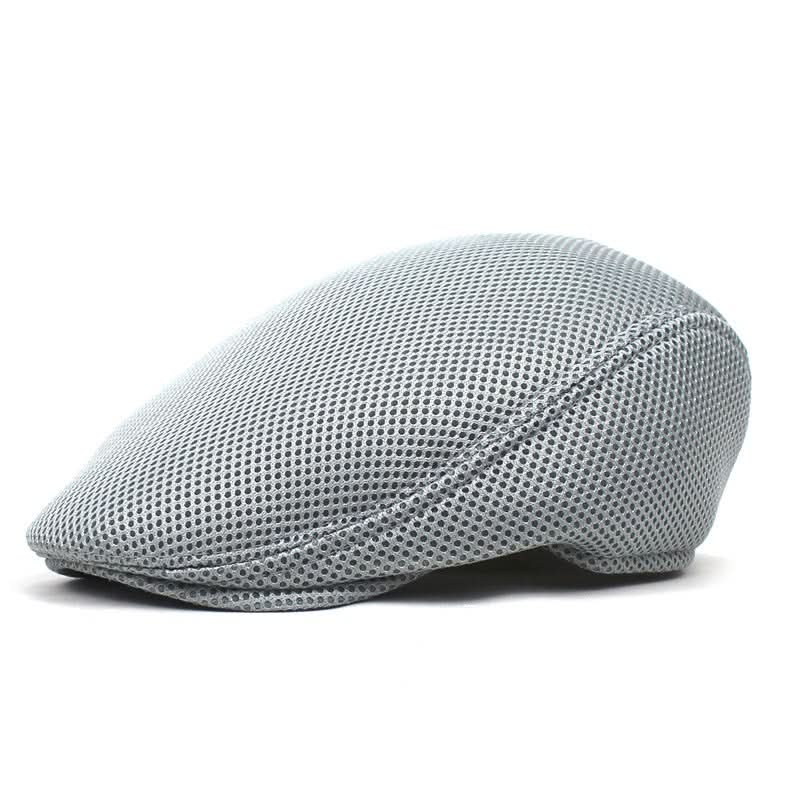 Men's Mesh Beret Cap – Breathable Duckbill Hat For Spring and Summer