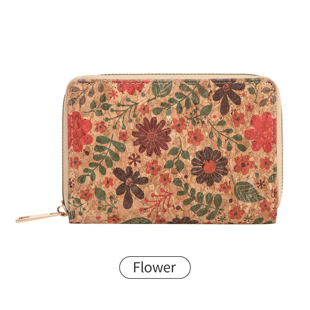 Women's Retro Floral Short Wallet – PU Leather Purse