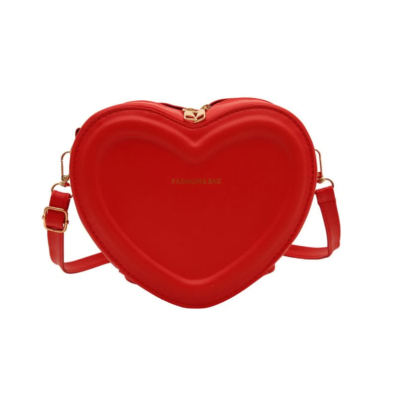 Trendy Heart-Shaped PU Shoulder Bag for Women