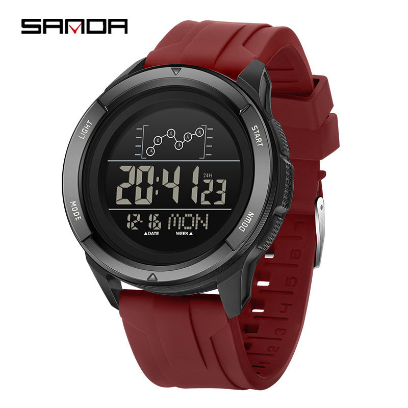 SANDA Digital Sports Watch for Students – Waterproof Countdown Luminous Watch