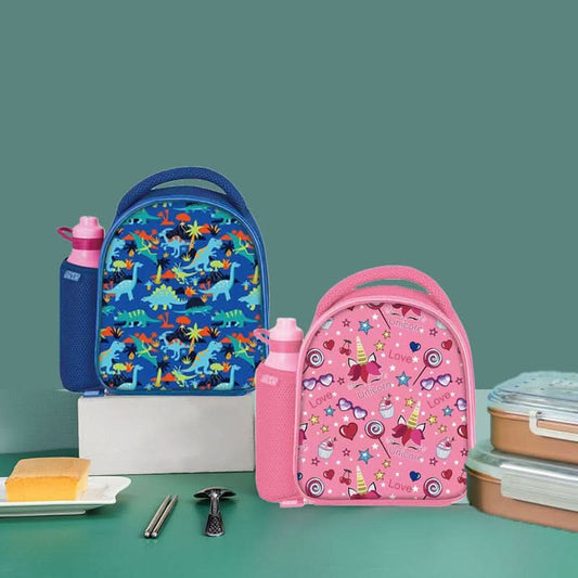 Portable Cartoon Printed Lunch Box for Kids - 7L Capacity