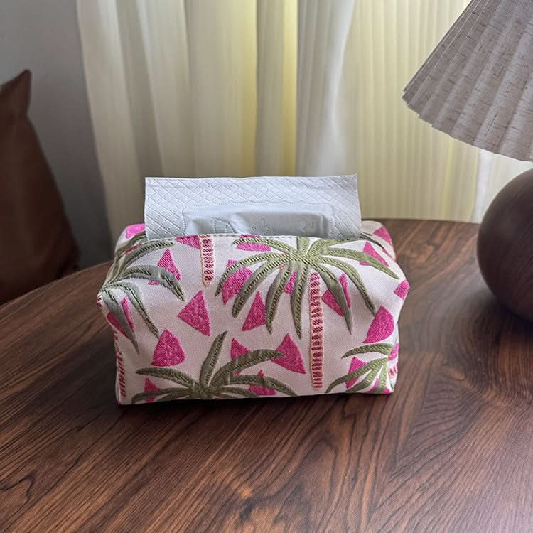Creative Fabric Tissue Box Cover – Stylish Dust-Proof Tissue Holder for Home & Car