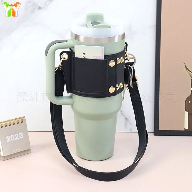 Adjustable Crossbody Cup Holder & Multi-Function Bag
