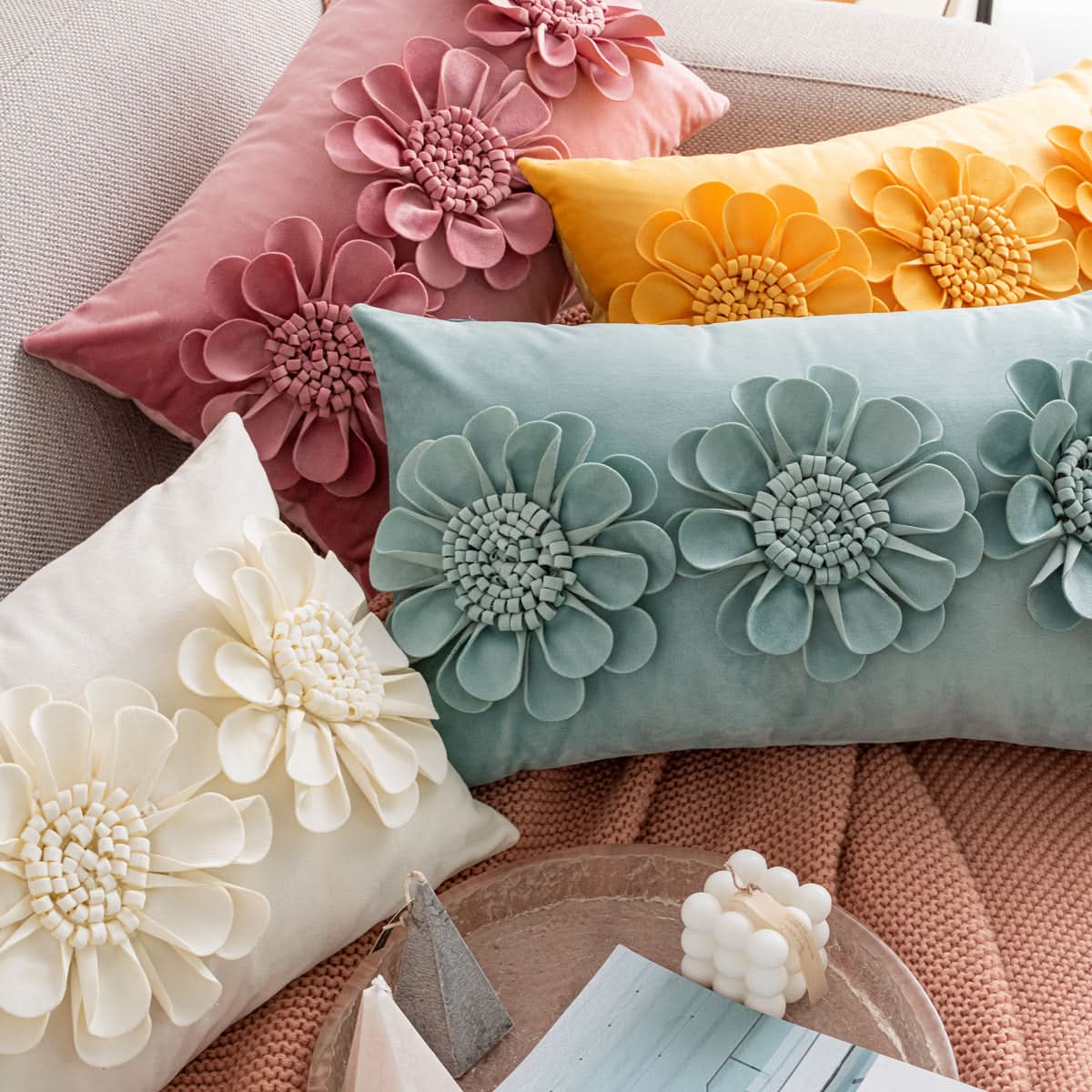 European-American Light Luxury Sunflower Pillowcase