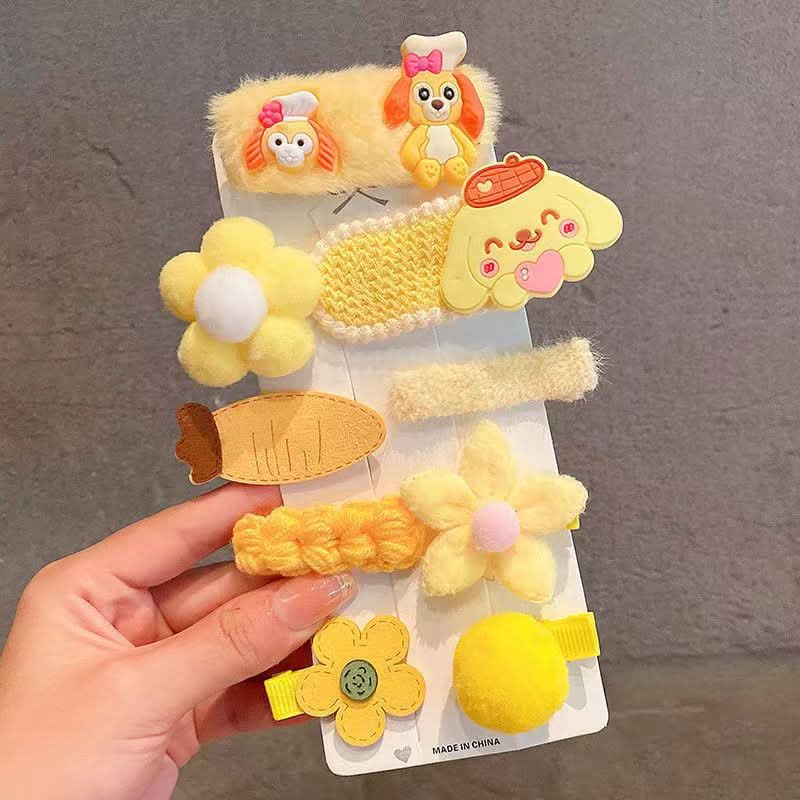Cute Plush Duckbill Hairpins for Kids
