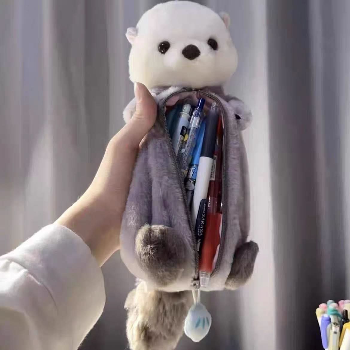 Cute Plush Animal Pencil Case for Kids