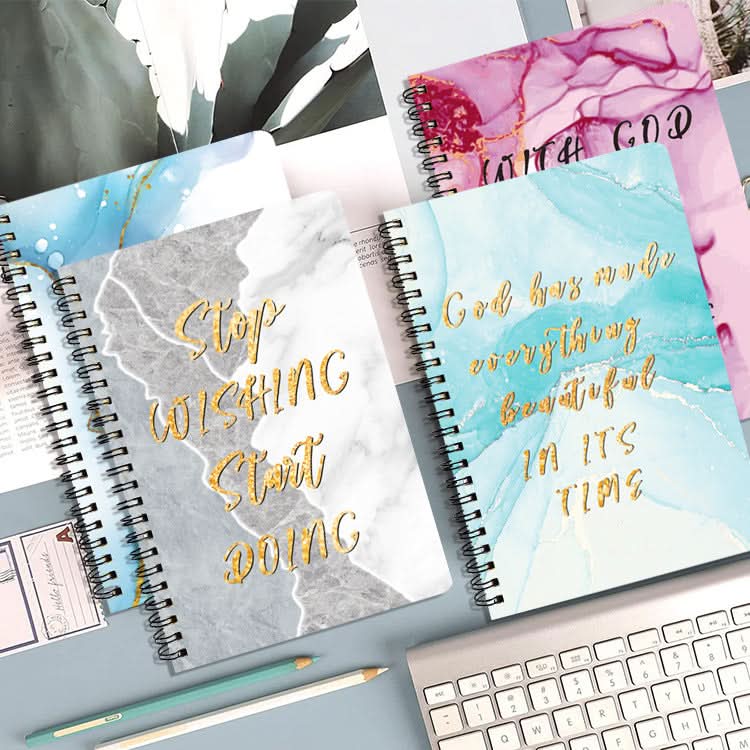 A5 Side Flip Spiral Notebook - Horizontal Line Notepad