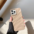 Stylish Pleated Wave Pattern iPhone Case