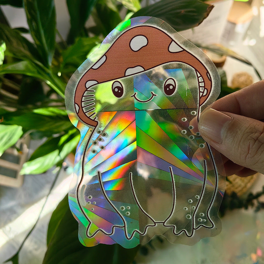Rainbow Prism Window Film Sticker – Colorful Suncatcher, Self-Adhesive PVC Glass Decor