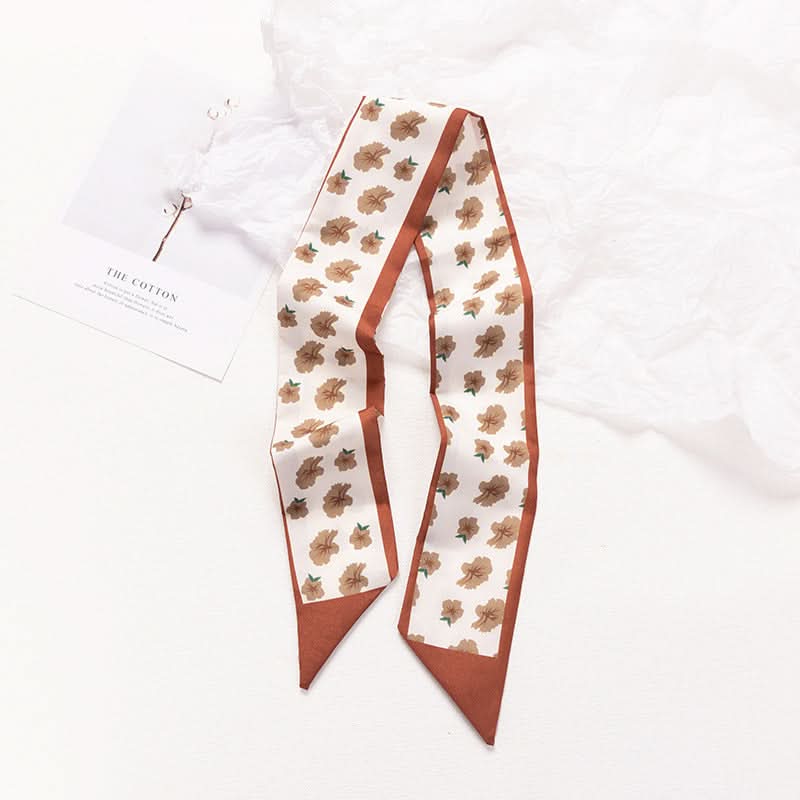 Silk Scarf Ribbon Ponytail Bow - Letter Headband Accessory (Set of 2pcs.)