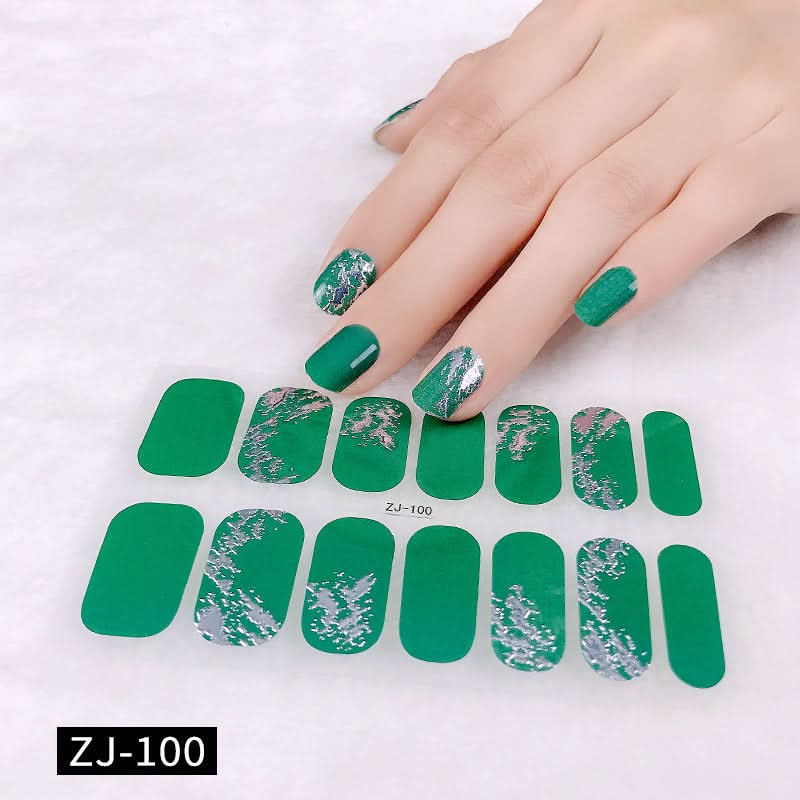Waterproof 3D Gel Nail Stickers - Durable