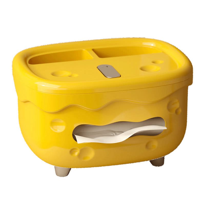 Modern Desktop Tissue Box – High-Grade Cream Style Napkin Holder
