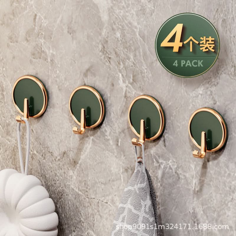 Luxury No-Drill Adhesive Door Hook – Strong Stick-On Hanger for Clothes & Storage