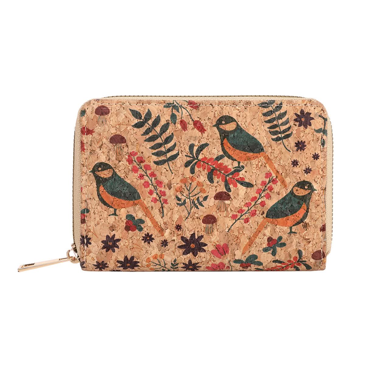 Women's Retro Floral Short Wallet – PU Leather Purse