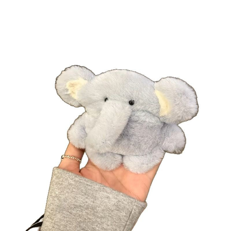 Plush Elephant AirPods Case – Cute Light Blue Cover for AirPods 1/2/3/Pro