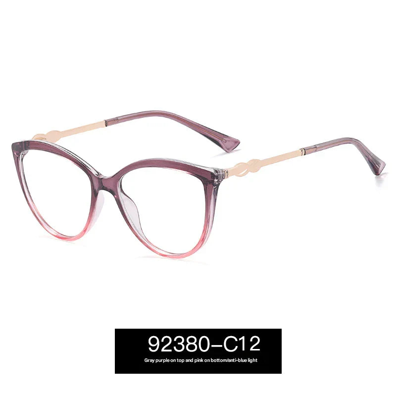 Retro Round Anti-Blue Light Glasses – TR90 Frame with Spring Metal Legs