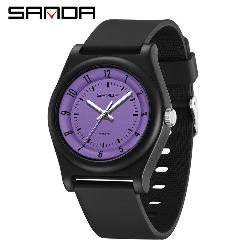 Sanda Waterproof Student Quartz Watch – Luminous Casual Unisex Wristwatch