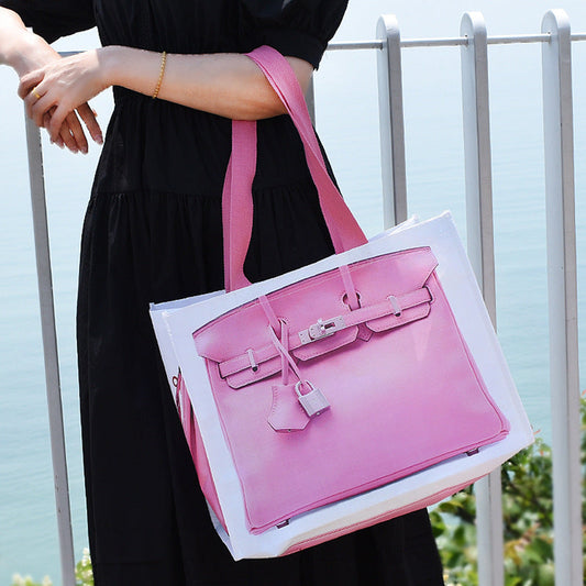 Woven Shopping Tote Bag – Reusable PP Handbag with High Load Capacity