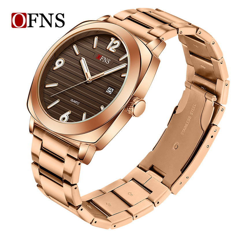 OFNS Quartz Business Watch for Men – Waterproof Luminous Calendar Watch